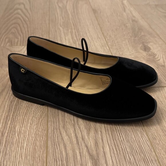 Coach Black Velvet Mary Jane - Picture 1 of 5